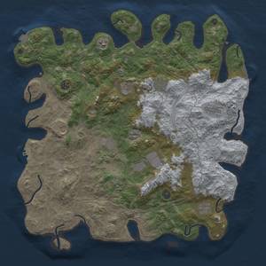 Thumbnail Rust Map: Procedural Map, Size: 4500, Seed: 239875, 19 Monuments