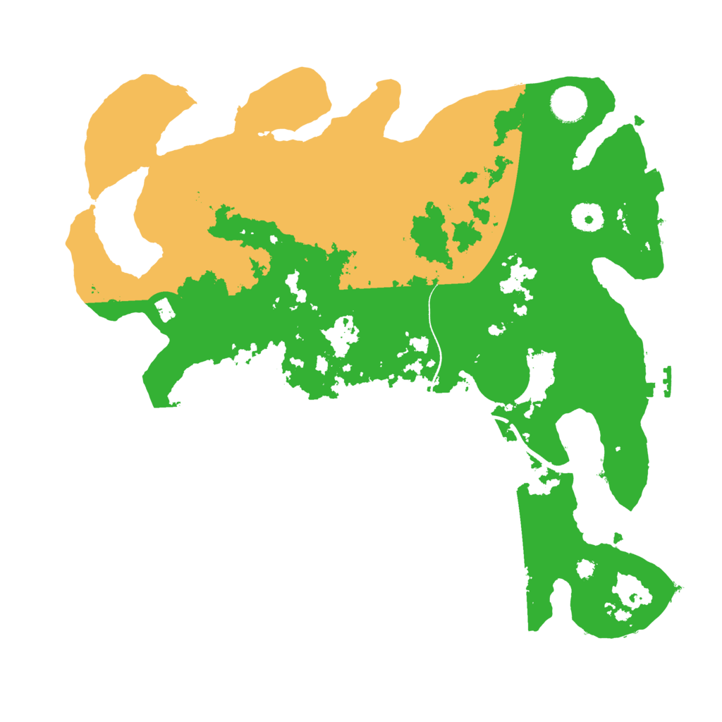 Biome Rust Map: Procedural Map, Size: 3500, Seed: 395473132