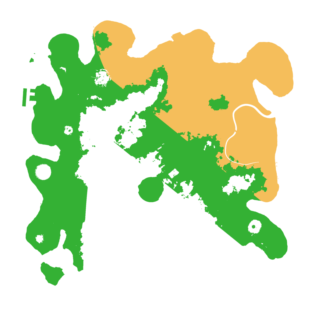 Biome Rust Map: Procedural Map, Size: 3500, Seed: 598012946