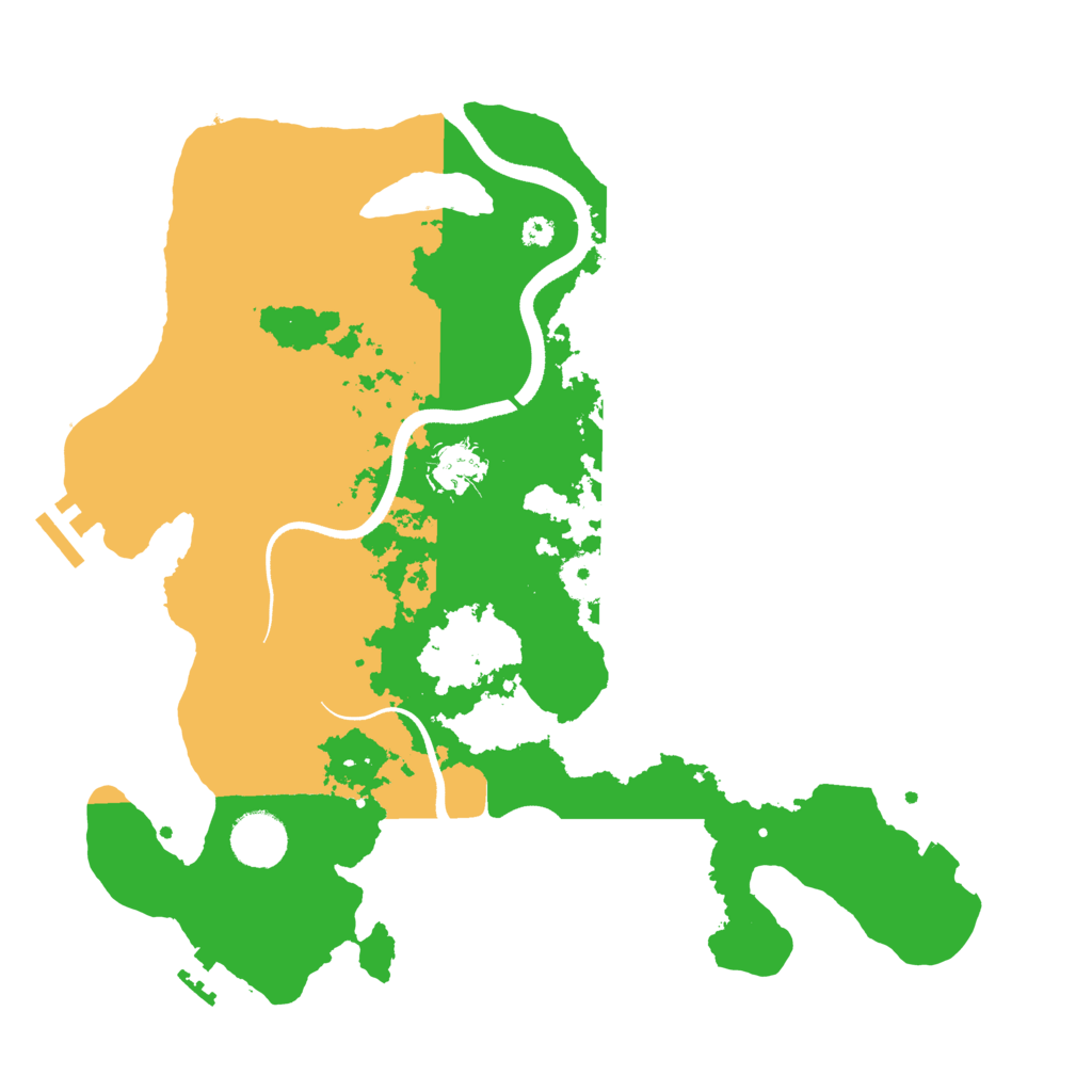 Biome Rust Map: Procedural Map, Size: 3500, Seed: 1529980309