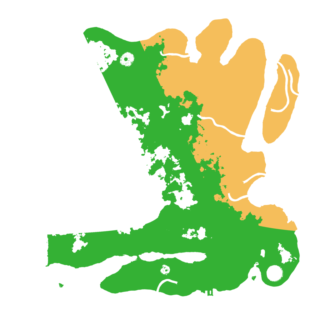 Biome Rust Map: Procedural Map, Size: 3500, Seed: 8605