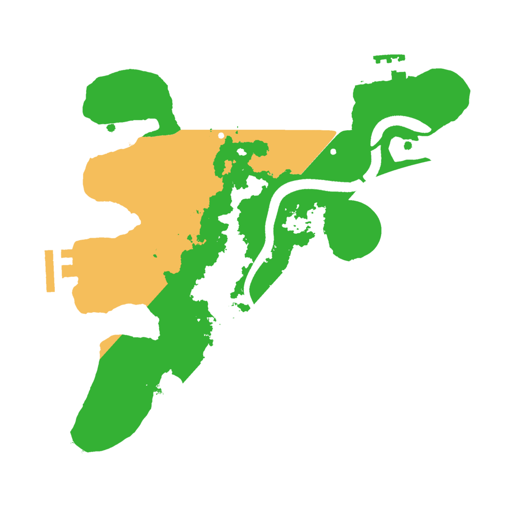 Biome Rust Map: Procedural Map, Size: 2500, Seed: 2384533