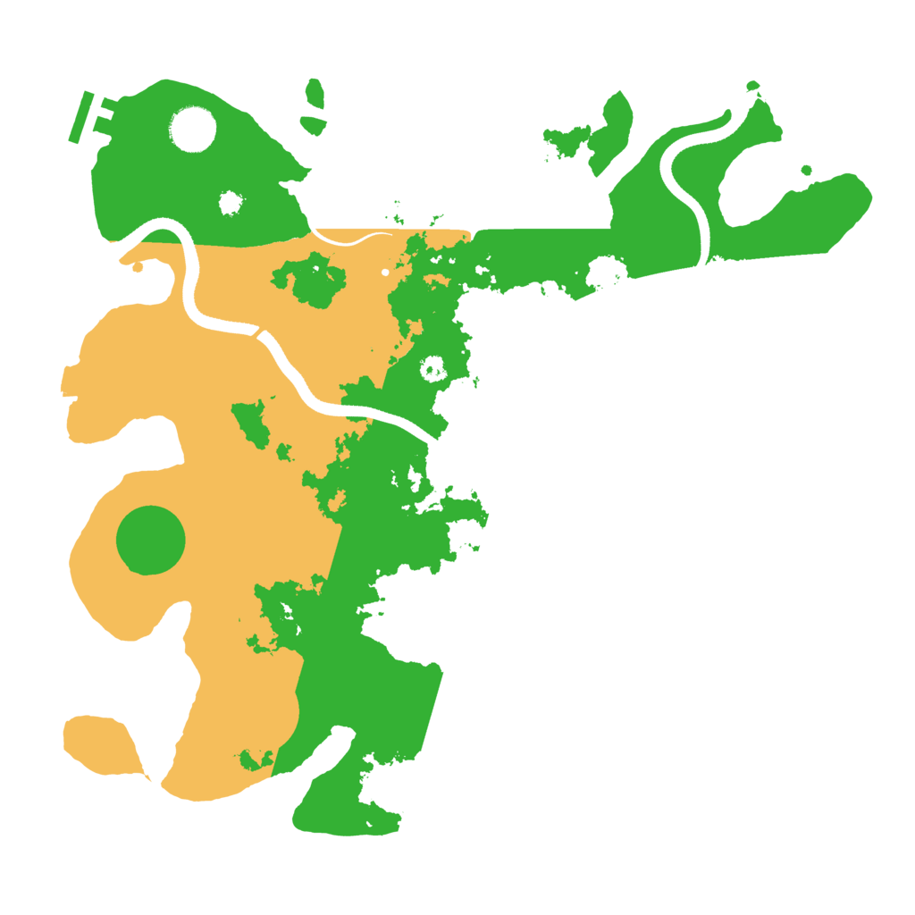 Biome Rust Map: Procedural Map, Size: 3500, Seed: 894651
