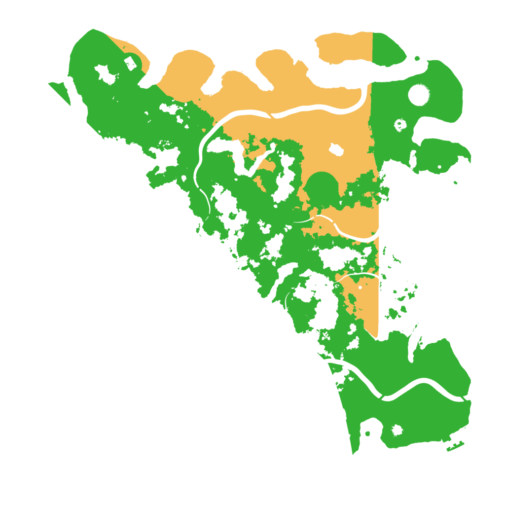 Biome Rust Map: Procedural Map, Size: 4166, Seed: 1355