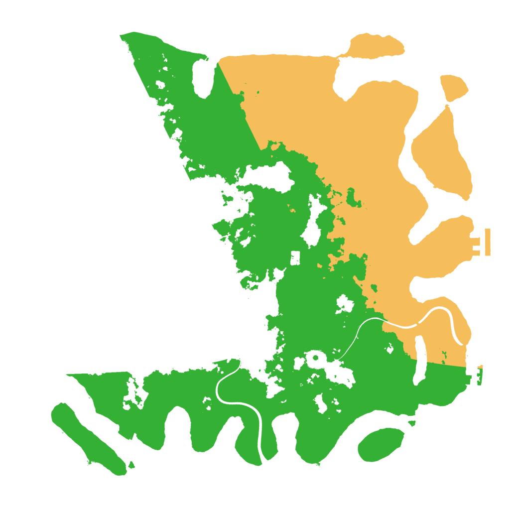 Biome Rust Map: Procedural Map, Size: 3800, Seed: 14971