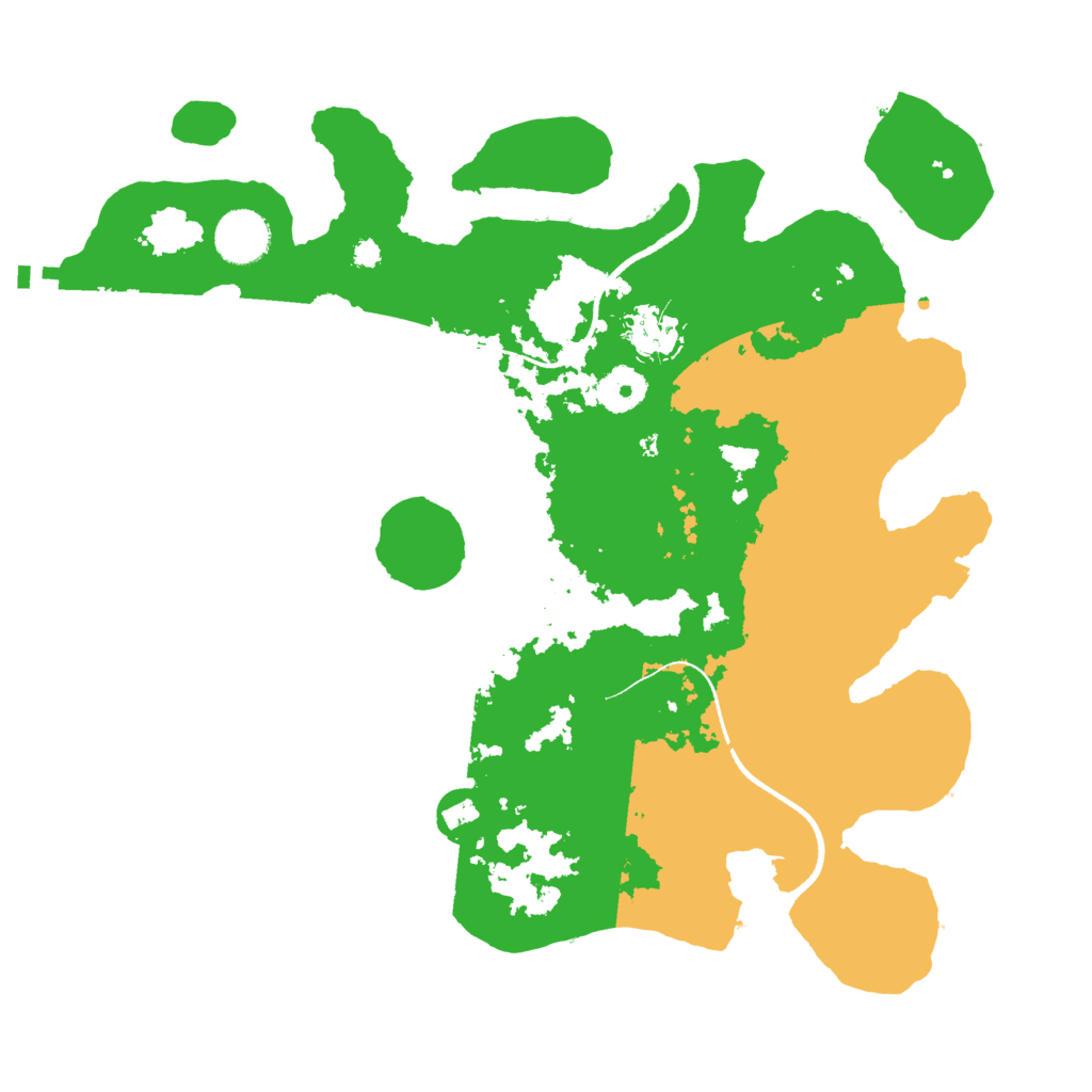 Biome Rust Map: Procedural Map, Size: 3500, Seed: 369