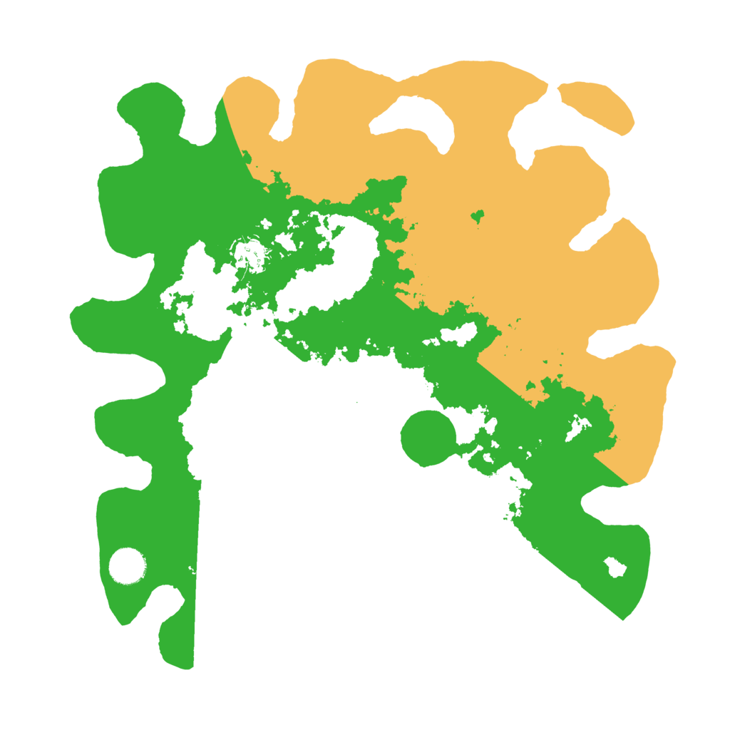 Biome Rust Map: Barren, Size: 3500, Seed: 1764836658