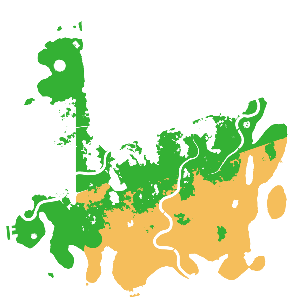 Biome Rust Map: Procedural Map, Size: 4500, Seed: 999999999