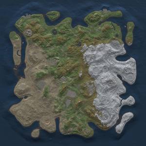 Thumbnail Rust Map: Procedural Map, Size: 4250, Seed: 1887, 18 Monuments