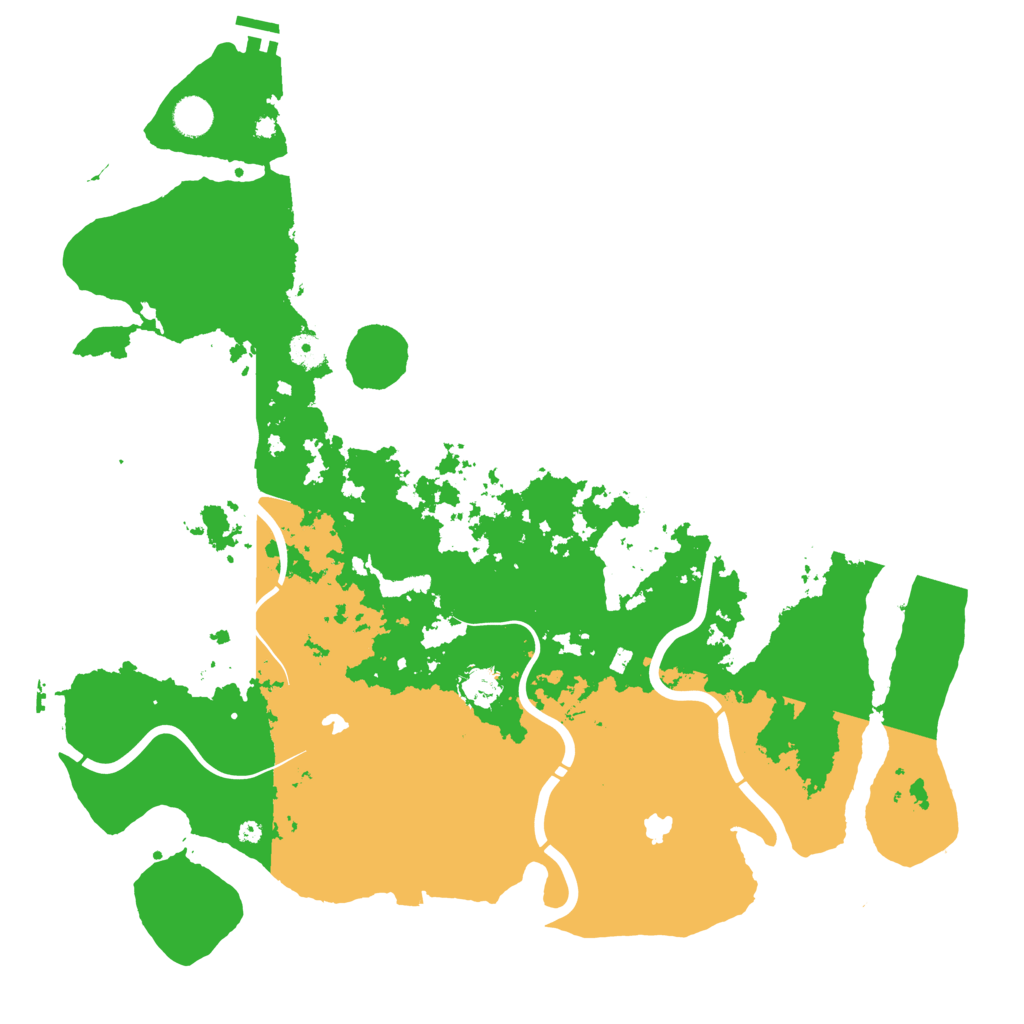 Biome Rust Map: Procedural Map, Size: 4500, Seed: 667022612
