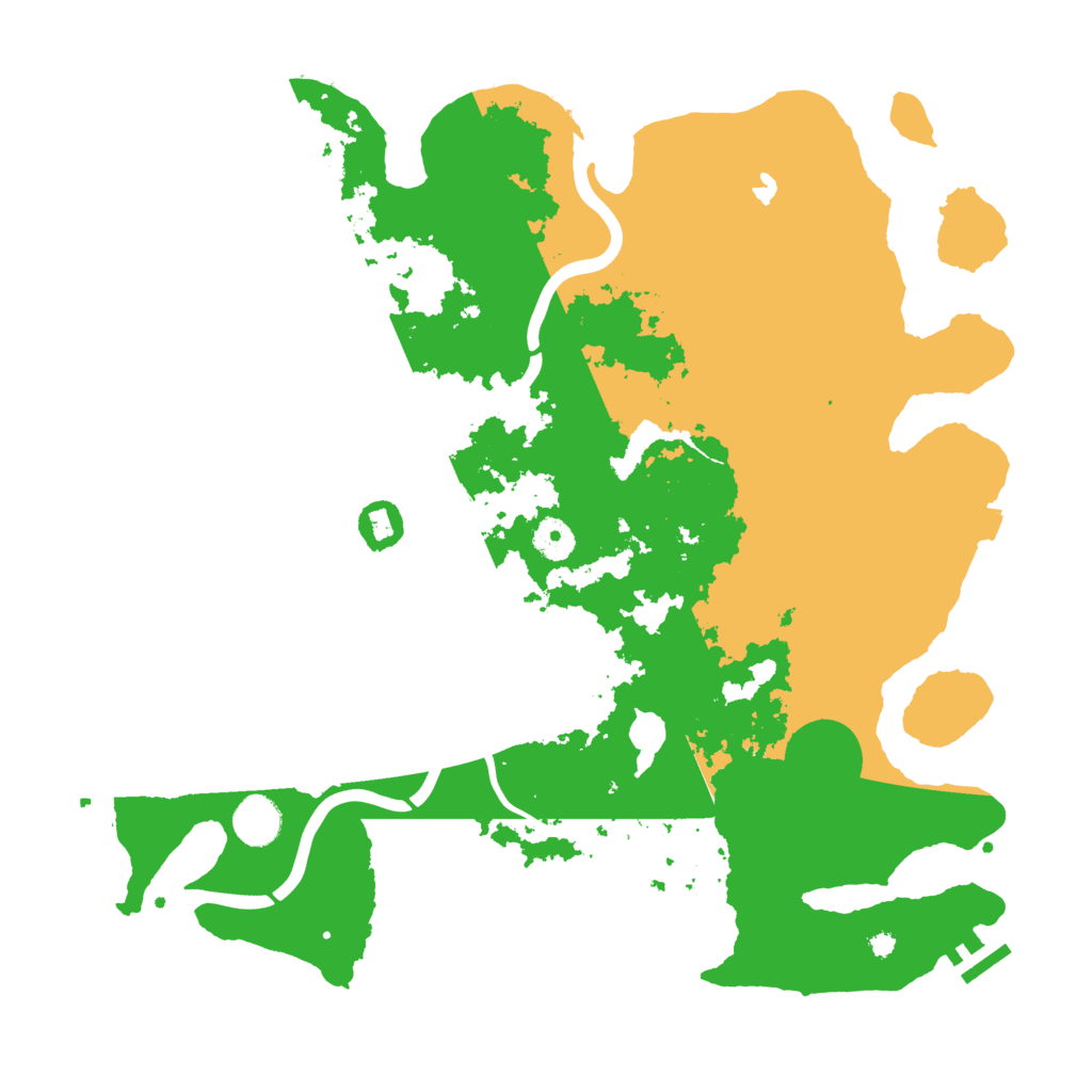 Biome Rust Map: Procedural Map, Size: 4000, Seed: 3135