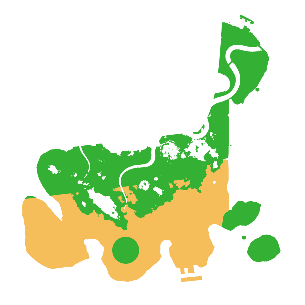 Biome Rust Map: Procedural Map, Size: 3000, Seed: 3745
