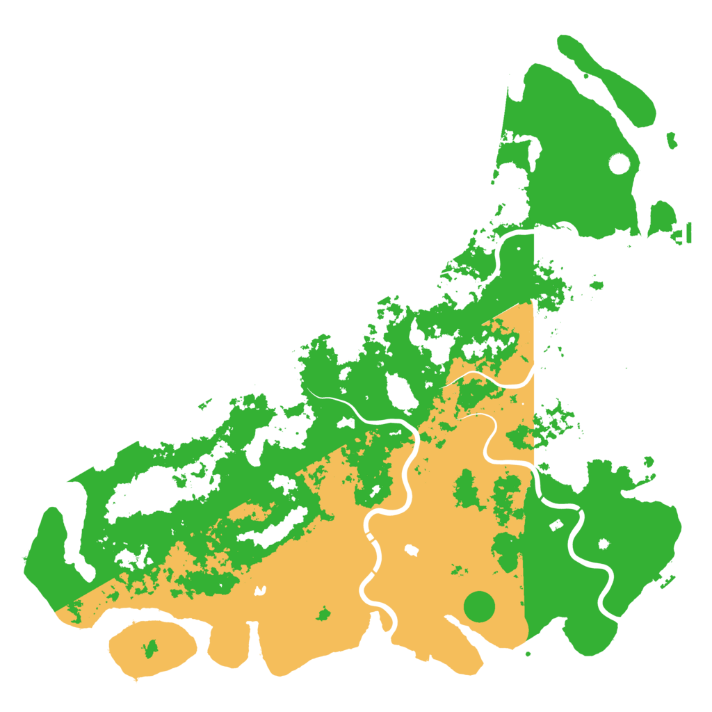 Biome Rust Map: Procedural Map, Size: 6000, Seed: 1158269948