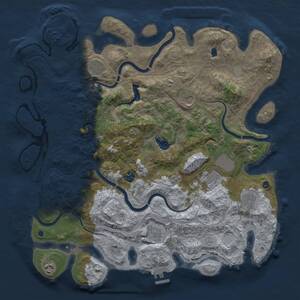 Thumbnail Rust Map: Procedural Map, Size: 4250, Seed: 1151642906, 14 Monuments