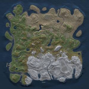 Thumbnail Rust Map: Procedural Map, Size: 4250, Seed: 1151642906, 15 Monuments