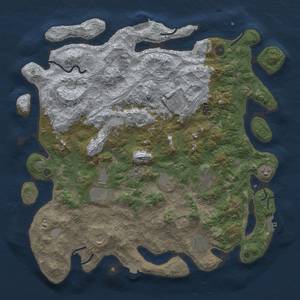 Thumbnail Rust Map: Procedural Map, Size: 4500, Seed: 1629814861, 18 Monuments