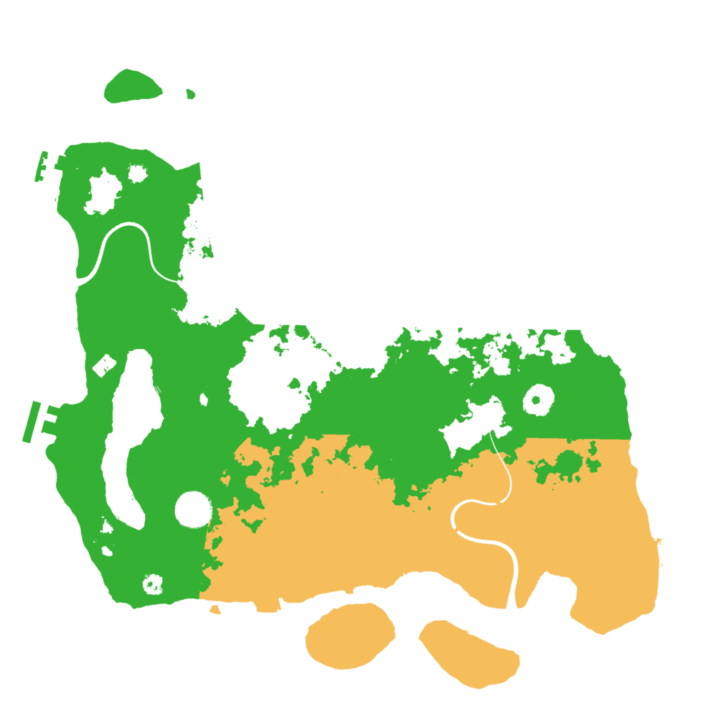 Biome Rust Map: Procedural Map, Size: 3500, Seed: 5622554