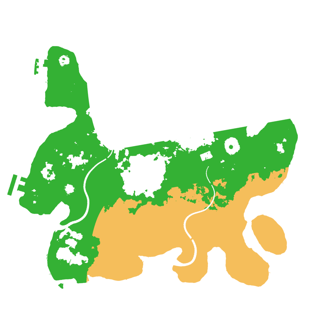 Biome Rust Map: Procedural Map, Size: 3000, Seed: 954601388