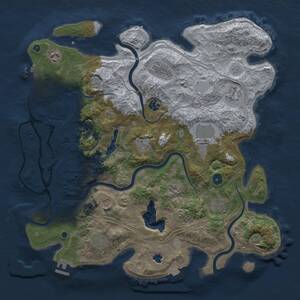 Thumbnail Rust Map: Procedural Map, Size: 4250, Seed: 589368419, 16 Monuments