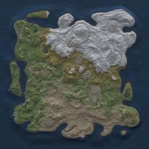 Thumbnail Rust Map: Procedural Map, Size: 4250, Seed: 589368419, 19 Monuments