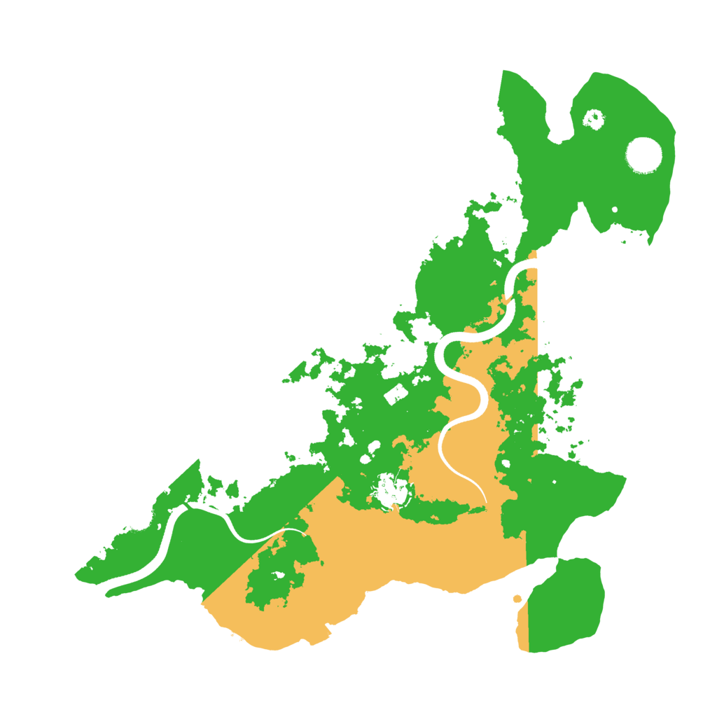 Biome Rust Map: Procedural Map, Size: 3500, Seed: 517264133
