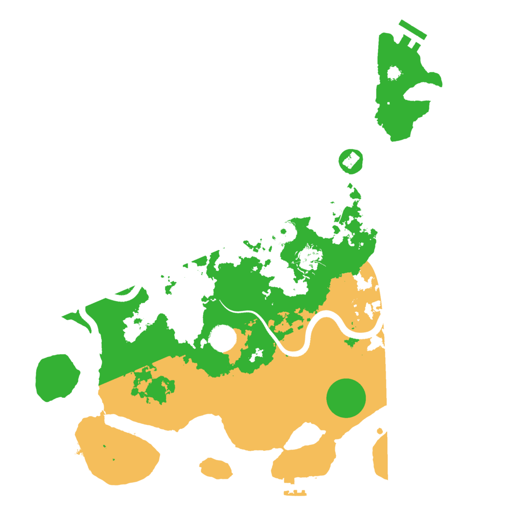 Biome Rust Map: Procedural Map, Size: 3500, Seed: 1402315653