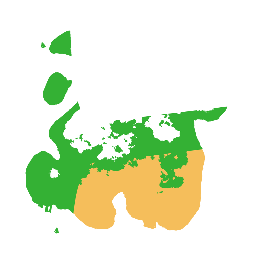 Biome Rust Map: Procedural Map, Size: 2500, Seed: 7885