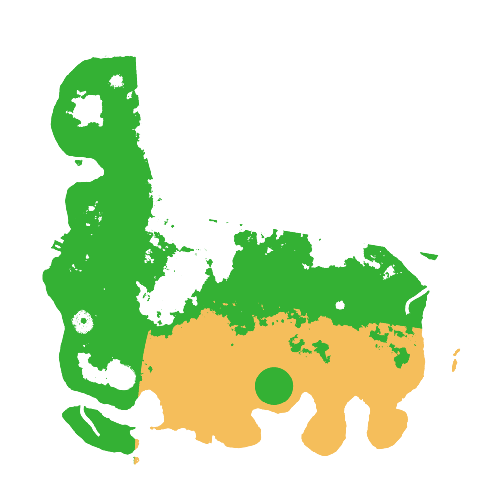 Biome Rust Map: Procedural Map, Size: 3500, Seed: 1864155060