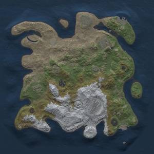 Thumbnail Rust Map: Procedural Map, Size: 3250, Seed: 8323, 12 Monuments