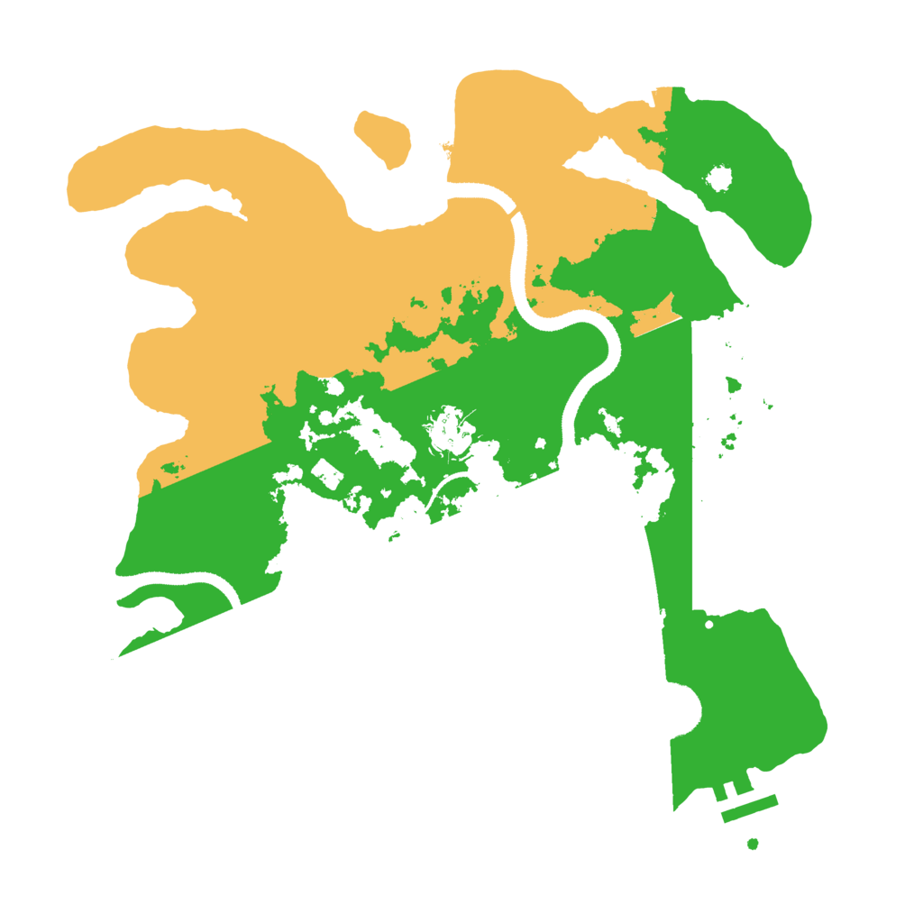 Biome Rust Map: Procedural Map, Size: 3250, Seed: 8323