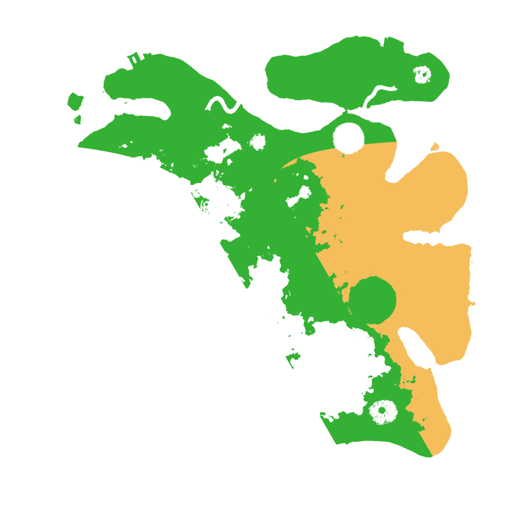 Biome Rust Map: Procedural Map, Size: 3000, Seed: 22001