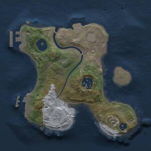 Thumbnail Rust Map: Procedural Map, Size: 2000, Seed: 1878339297, 6 Monuments