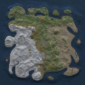Thumbnail Rust Map: Procedural Map, Size: 4000, Seed: 1893575743, 18 Monuments
