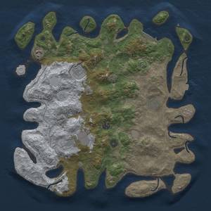 Thumbnail Rust Map: Procedural Map, Size: 4000, Seed: 1606538472, 13 Monuments