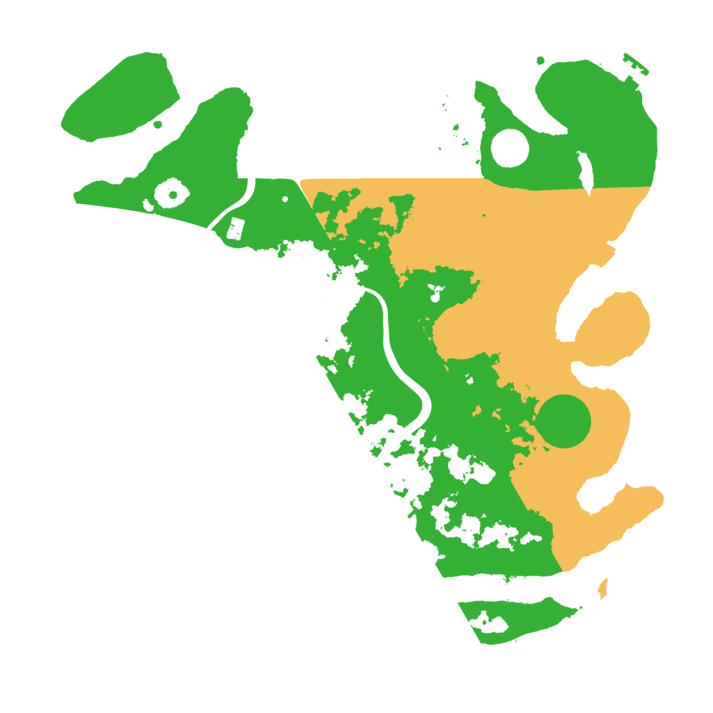 Biome Rust Map: Procedural Map, Size: 3500, Seed: 93125559