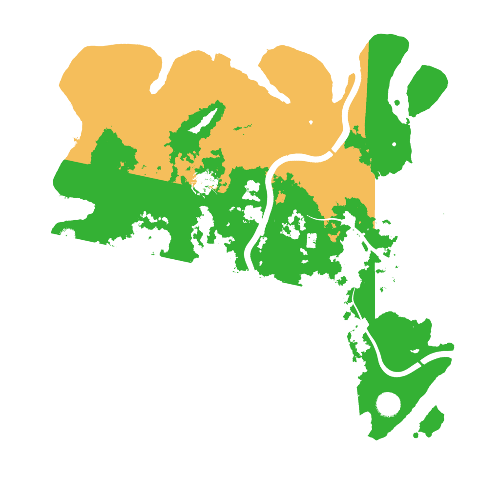 Biome Rust Map: Procedural Map, Size: 3600, Seed: 192616