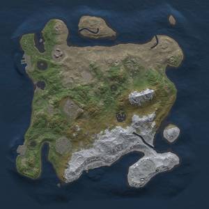 Thumbnail Rust Map: Procedural Map, Size: 3000, Seed: 717931332, 13 Monuments