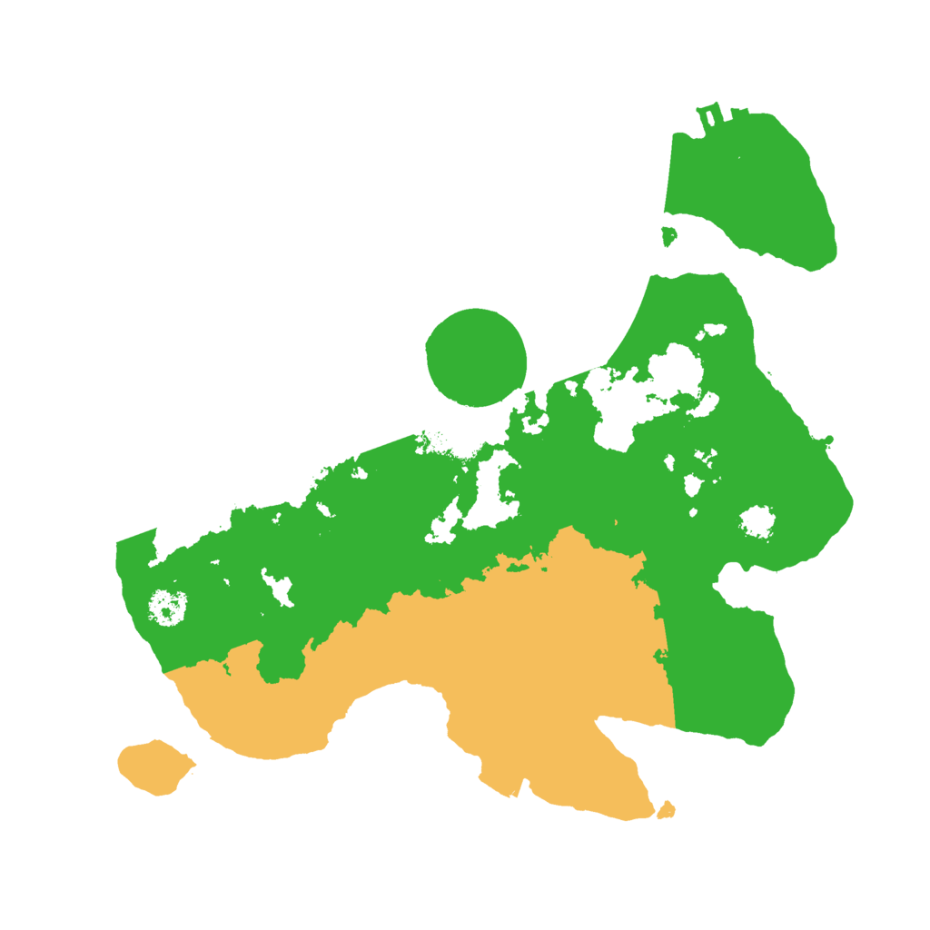 Biome Rust Map: Procedural Map, Size: 2500, Seed: 831935509