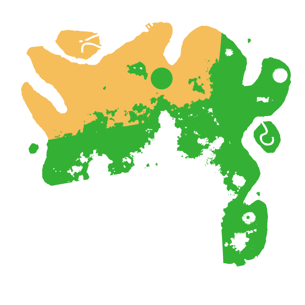 Biome Rust Map: Procedural Map, Size: 3700, Seed: 20229871