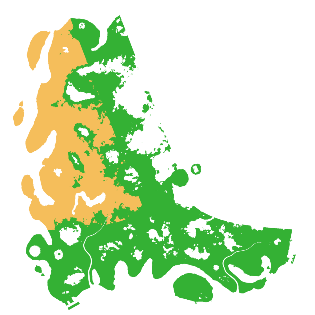 Biome Rust Map: Procedural Map, Size: 5000, Seed: 568921