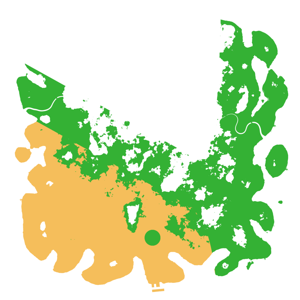 Biome Rust Map: Procedural Map, Size: 5000, Seed: 697916291