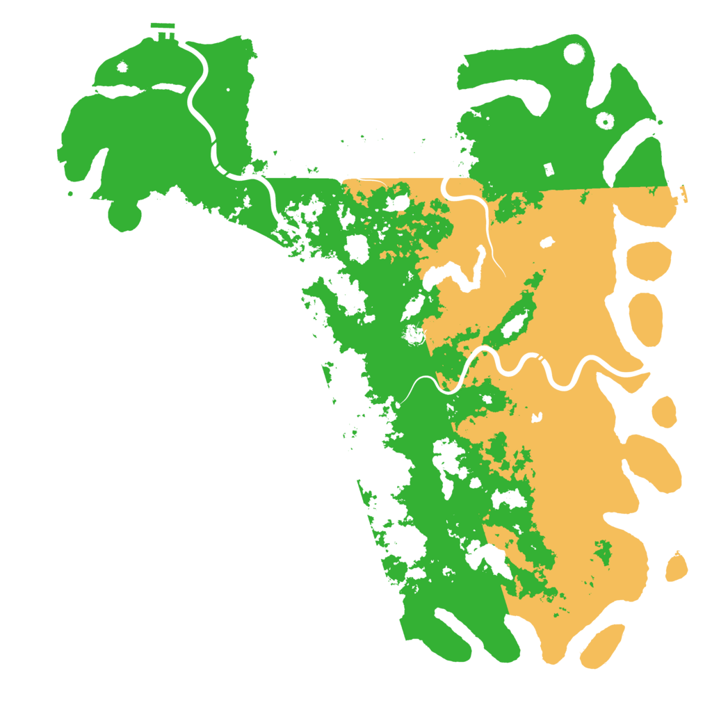 Biome Rust Map: Procedural Map, Size: 6000, Seed: 15648