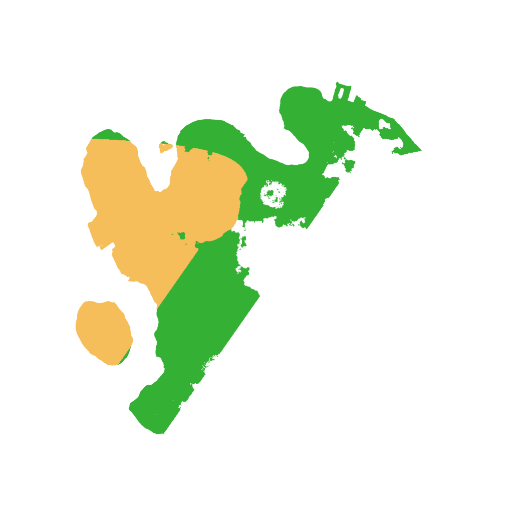 Biome Rust Map: Procedural Map, Size: 2000, Seed: 994428480