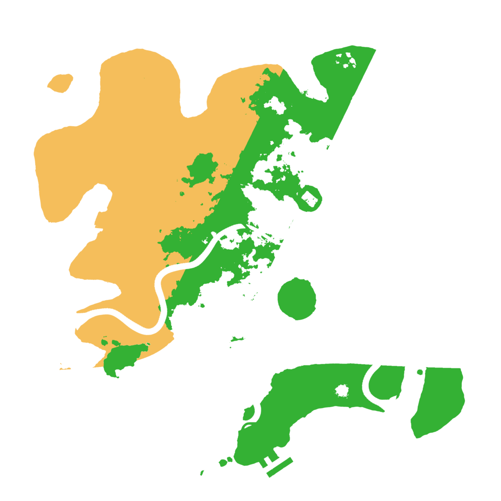 Biome Rust Map: Procedural Map, Size: 3500, Seed: 153556