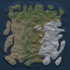 Thumbnail Rust Map: Procedural Map, Size: 4500, Seed: 620701483, 18 Monuments