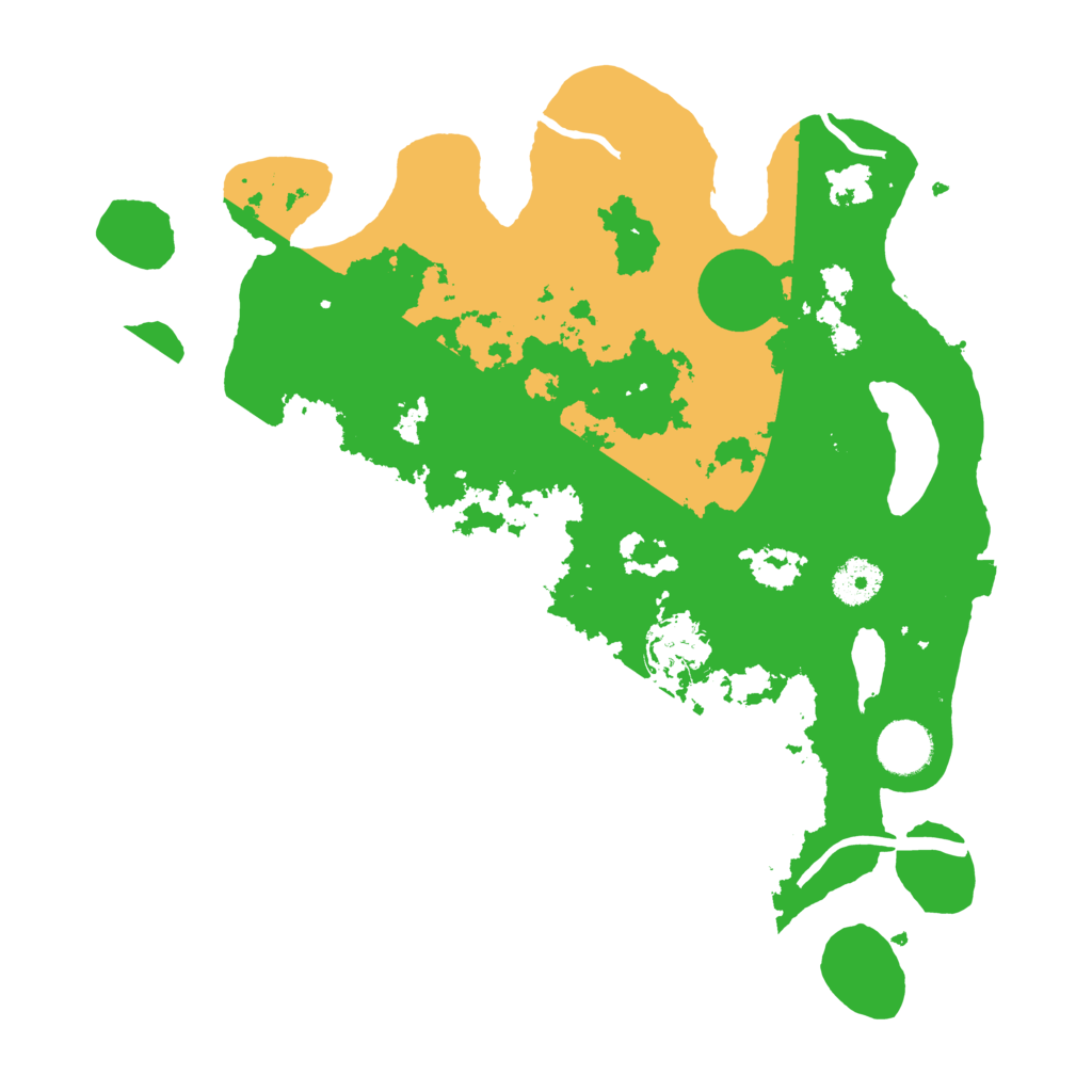 Biome Rust Map: Procedural Map, Size: 3500, Seed: 9995