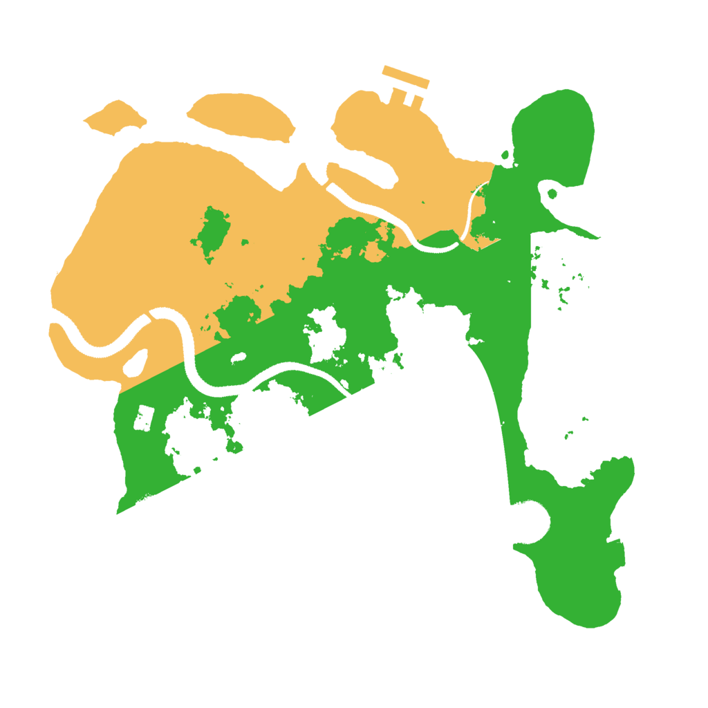 Biome Rust Map: Procedural Map, Size: 3000, Seed: 2917