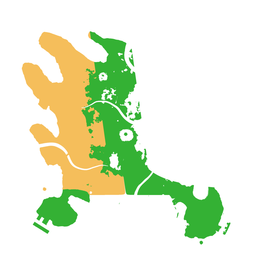 Biome Rust Map: Procedural Map, Size: 3000, Seed: 8768