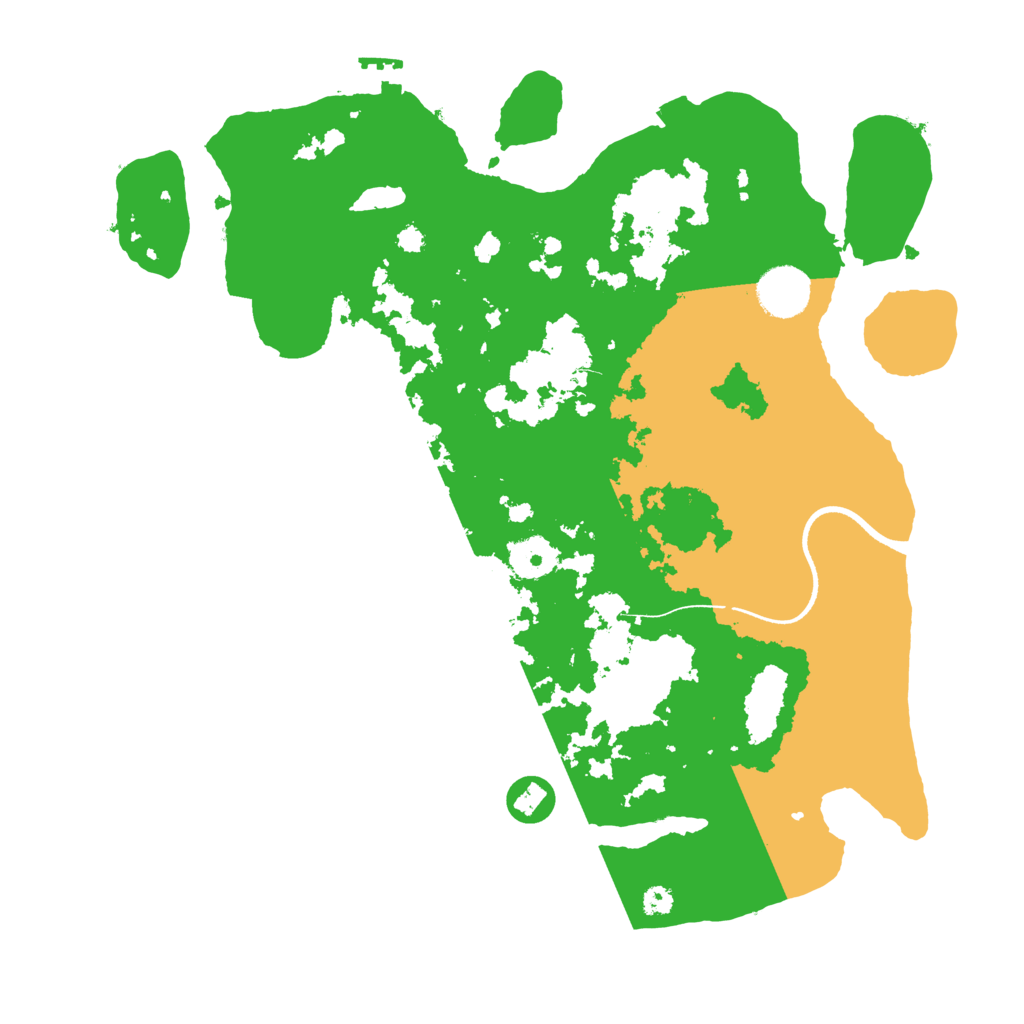 Biome Rust Map: Procedural Map, Size: 3500, Seed: 30265