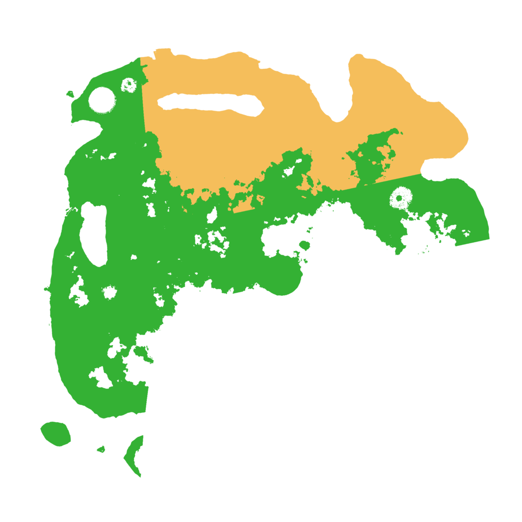 Biome Rust Map: Procedural Map, Size: 3500, Seed: 64956721